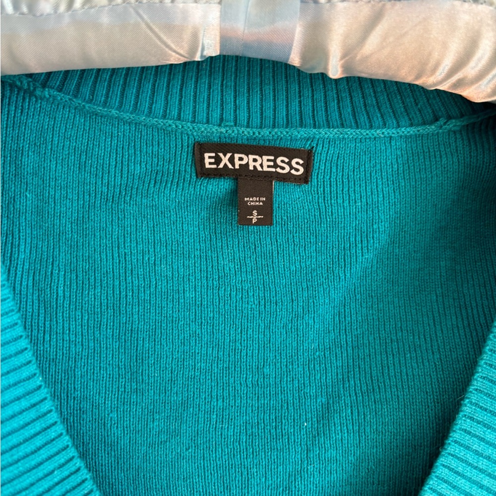 Express lightweight sweater, teal